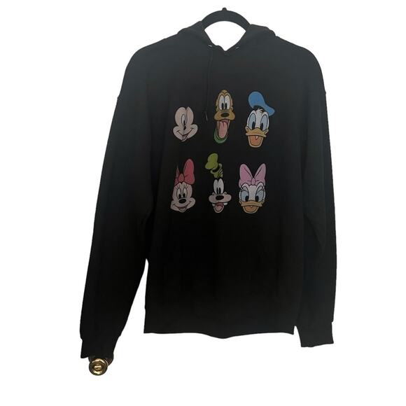 Disney black long sleeve hoodie unisex size medium Jerzees - Picture 1 of 6